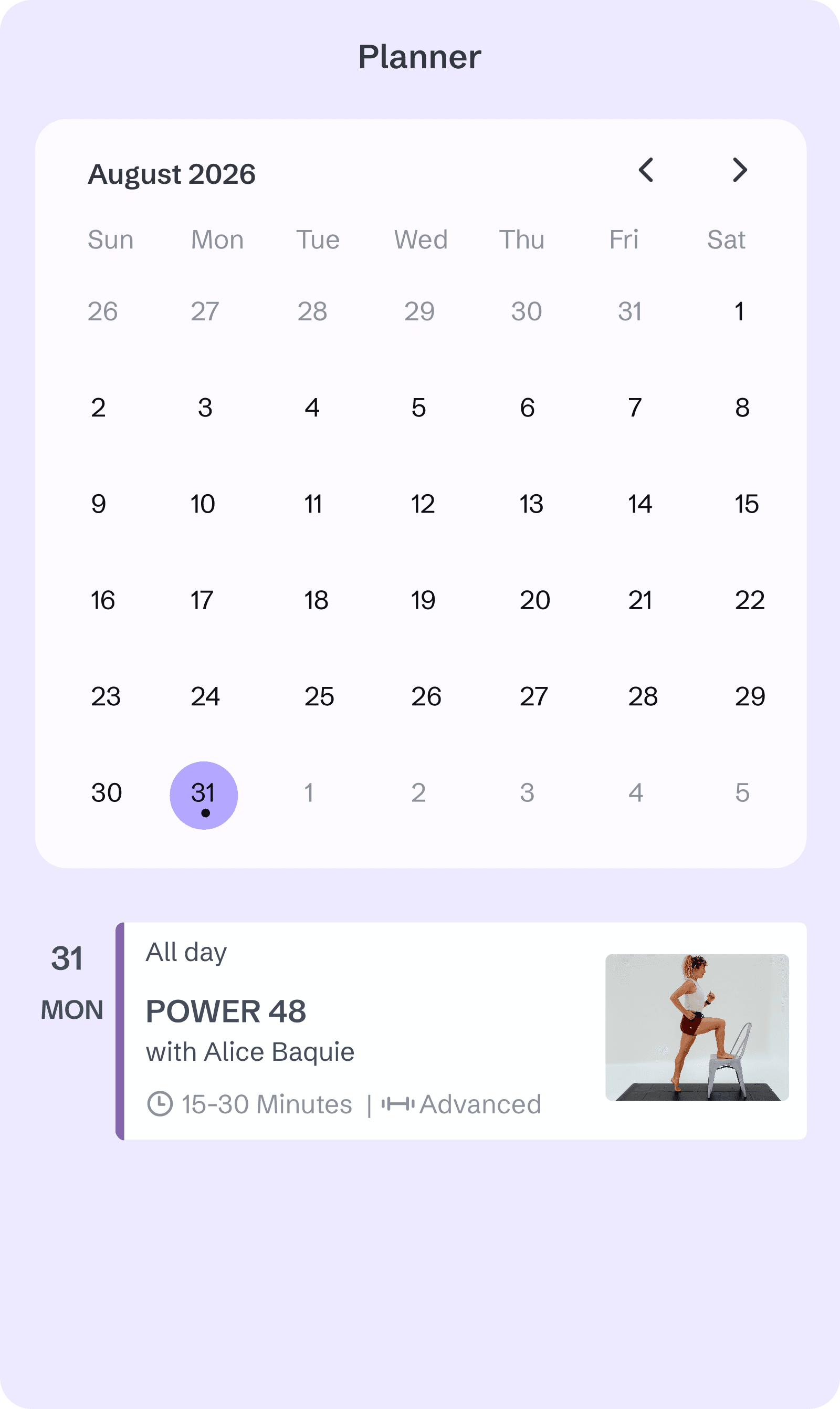 Planner calendar slide 4